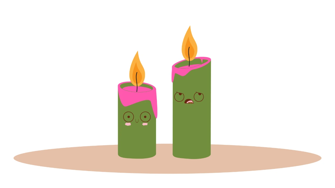 Secuencia de animación pose a pose 2D de velas animadas - Agustina Rossini