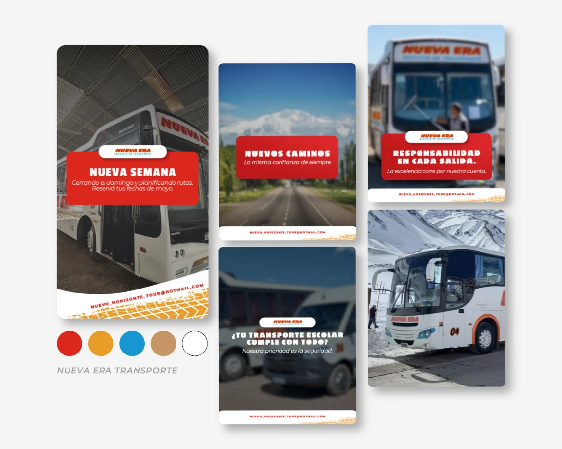 Gestión de redes sociales e identidad digital para empresa de transporte